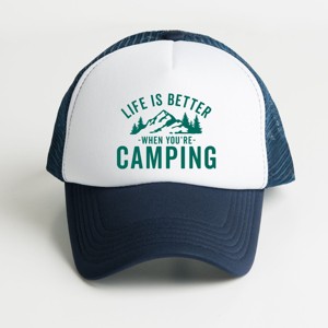 The Juniper Shop Life Is Better When You're Camping Youth Foam Trucker Hat - 1 of 1