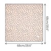 INSPIRE CHIC Women's Floral Printed 100% Cotton Lace Trim Square Scarves 1Pc - 3 of 4