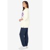 Woman Within Plus Size Floral Tee And Pant Set - 4 of 4