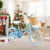 Infans 16" Kid’s Bike with Training Wheels Adjustable Handlebar Seat Handbrake Blue - 3 of 4