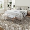 Large Washable Area Rug Non-Slip Non-Shedding Faux Wool Vintage Rug for Living Room, Farmhouse, Dining Room, Indoor - 2 of 4