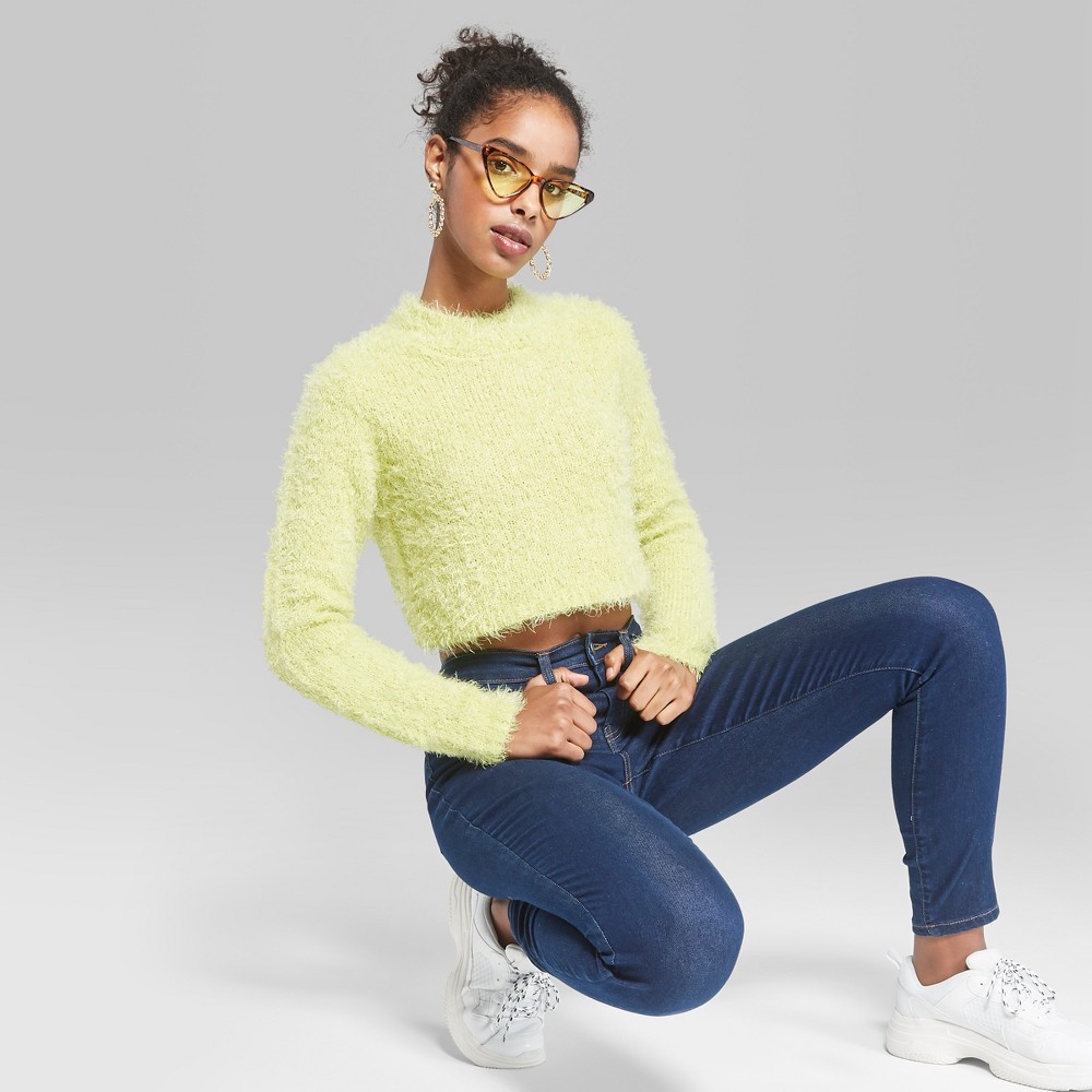 Women's High-Rise Skinny Jeans - Wild Fable Blue Marker 8 Short was $15.0 now $10.5 (30.0% off)