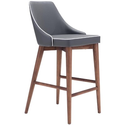 Zuo Moor Counter Stool Dark Gray