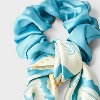 Coastal Tile Print Hair Twister and Scarf Set 2pc - A New Day™ Blue - 3 of 3