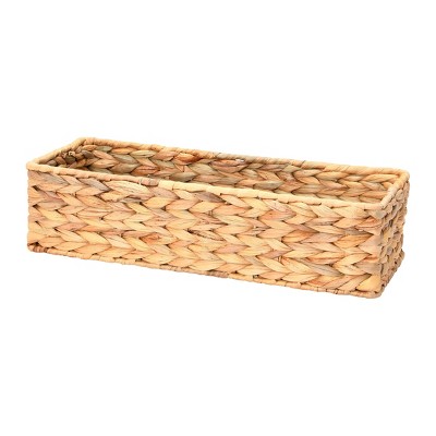 Farmlyn Creek 2 Pack Decorative Water Hyacinth Storage Baskets With 3  Compartments For Bathroom, Laundry Room, Nursery : Target