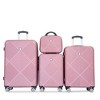 2/4pcs Luggage Set, ABS Lightweight Suitcase with 14" Makeup Box and Spinner Aircraft Wheels (14/20/24/28 Inch) 4S -ModernLuxe - 2 of 4
