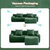 GDFStudio Ferdinand Modern 82.7'' 2-Seater Teddy Upholstered Sectional Sofa with Curved Armrest - 4 of 4