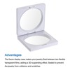 Unique Bargains TPU film 3D Square Shape Jewelry Display Box 2 Pcs - 4 of 4