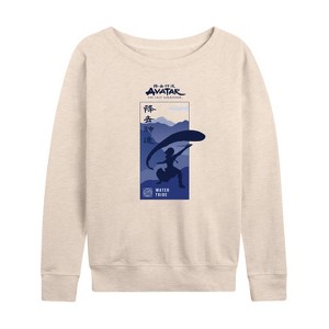 Women's - Avatar: The Last Airbender - Water Lightweight French Terry Slouchy - 1 of 4