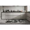 J&V TEXTILES 20" x 55" Oversized Cushioned Anti-Fatigue Kitchen Runner Mat (Black Leaves) - 2 of 3