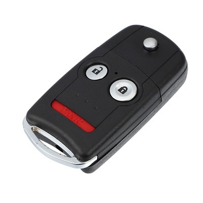 Unique Bargains 3 Button Remote With Keychain Key Fob Cover For Audi A1 A3  Q3 Q7 Silver Tone : Target