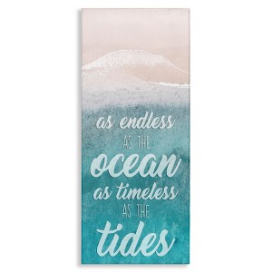 Stupell Industries Timeless As Tides Beach Phrase, 13" x 30" - 1 of 4