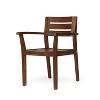 Christopher Knight Home Stamford Outdoor Acacia Wood Dining Chairs (Set of 2) - 4 of 4