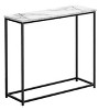 NicBex Narrow Console Table,Stylish Minimalist Entryway Table with Metal Frame,Modern Couch Table for Living Room,White - 2 of 4