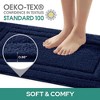 BAGOKIE 3pc Soft Microfiber Bathroom Rug Set - 2 of 4