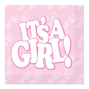Beistle It's A Girl! Luncheon Napkins, 48 2-ply nspkins Multicolored - 1 of 1