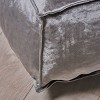 Nakisha Velvet Square Bean Bag Ottoman - Christopher Knight Home - 3 of 4