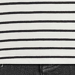 ivory/black stripe