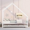 Twin Size Metal House Bed With Trundle - 2 of 4