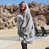 Catalonia Oversized Wearable Blanket Hoodie Sweatshirt with Zipper, Giant Faux Shearling Pullover | Gift for Adults Women Men Teens Wife Girlfriend - 3 of 4