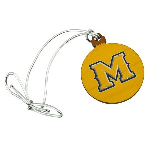 McNeese State University Secondary Logo Mini Small Tiny Wood Christmas Tree Holiday Ornament - 1 of 4