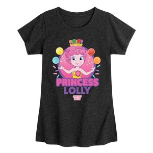 Girls' - Candy Land - Princess Lolly Fitted Short Sleeve Graphic T-Shirt - 1 of 4