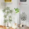 Garvee Artificial Plants Indoor,Faux Floor Plant in Pot, Nandina Artificial Tree with White Planter for Home Decor Office Living Room - 3 of 4