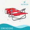 Ostrich On-Your-Back Outdoor Reclining Beach Lounge Pool Camping Chair - 2 of 4