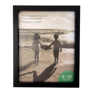 Northlight Classic Picture Frame with Easel Back - for 8" x 10" - 10.75" - Black - 1 of 4
