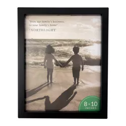 Northlight 10.75" Black Classic Picture Frame with Easel Back for 8" x 10" Photos