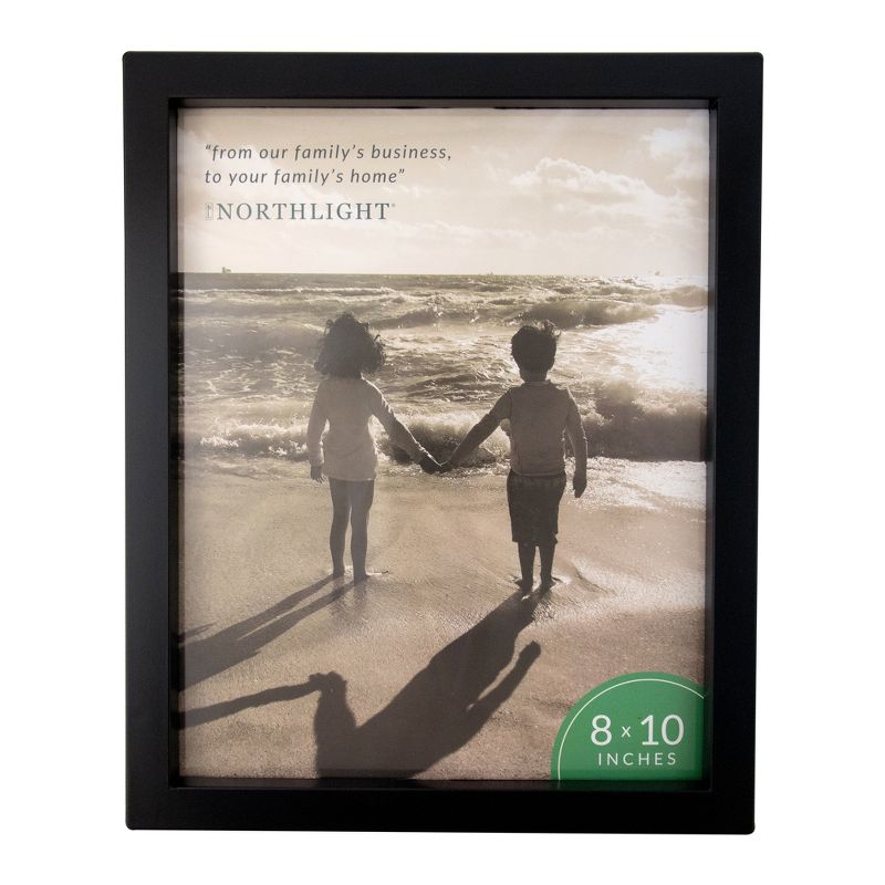 Northlight 10.75" Black Classic Picture Frame with Easel Back for 8" x 10" Photos, 1 of 6