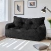 Pamapic Bean Bag Chair, Cozy Corduroy Lazy Bean Bag Sofa, 2 Seat for Home-Gray - 3 of 4