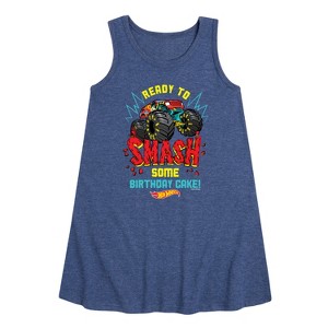- Hot Wheels - Ready To Smash Cake Graphic Sleeveless Aline Dress - 1 of 3