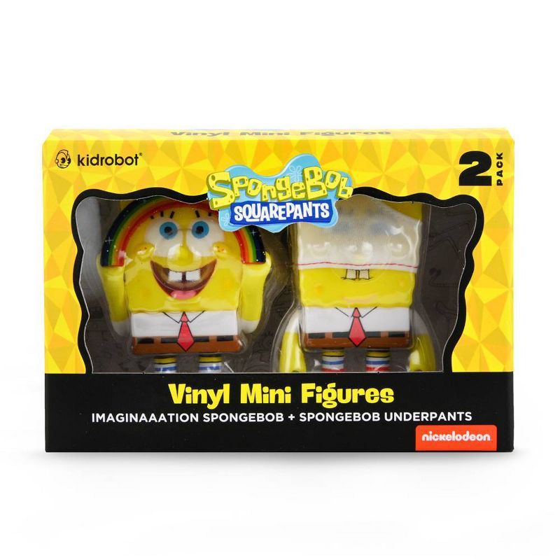 NECA SpongeBob Imaginaaation SpongeBob &#38; SpongeBob UnderPants 3&#34; Vinyl Figures - 2pk, 4 of 5