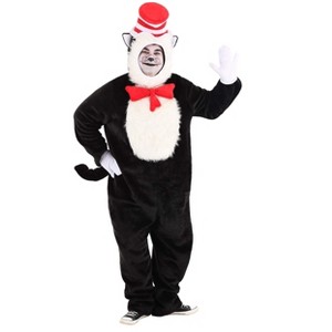 HalloweenCostumes.com Dr. Seuss The Cat in the Hat Premium Costume Adult Plus. - 1 of 4