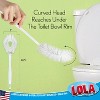 Lola Products Toilet Bowl Brush w/Curved Head, Coated Wire, Durable Poly Bristles, Reaches Under Toilet Bowl Rim, 3 Pack - 2 of 4