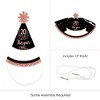 Big Dot of Happiness Rose Gold Happy New Year - Mini Cone 2026 New Year's Eve Resolution Party Hats - Small Little Party Hats - Set of 8 - 4 of 4