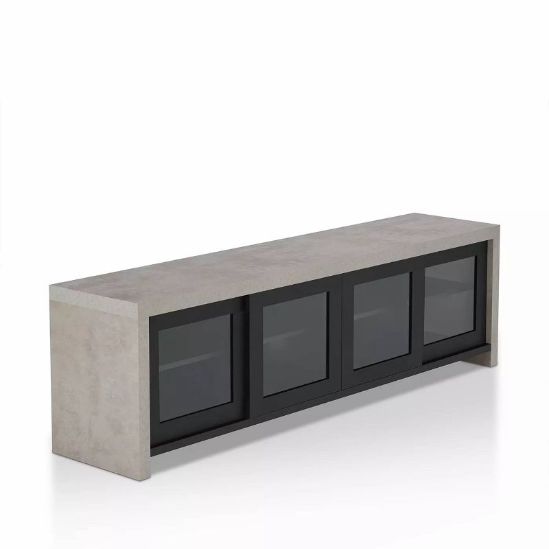 Briggin Industrial TV Stand for TVs up to 70&#34; Black - HOMES: Inside + Out, 5 of 9
