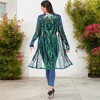 Anna-Kaci Women's Long Sequin Cardigan Open Front Sheer Duster Jacket - 4 of 4