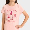 Girls' Short Sleeve Cowboy Boots Graphic T-Shirt - Cat & Jack™ Soft Pink - 2 of 4