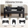 TiramisuBest Modern Chenille Loveseat Sofa, Comfy Upholstered 2-Seater Sofa, Small Loveseat Accent Couch for Living Bedroom Leisure Areas - 3 of 4