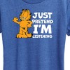 Women's - Garfield - Pretend Im Listening Short Sleeve Graphic T-Shirt - 2 of 4