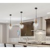 Cal Monroe 60W Glass Pendant Light with Burlap Roped Font - 4 of 4