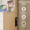 YOOCOZZ 41.4" Makeup Vanity Desk with Mirror, Lights, and Charging Station - White - 4 of 4