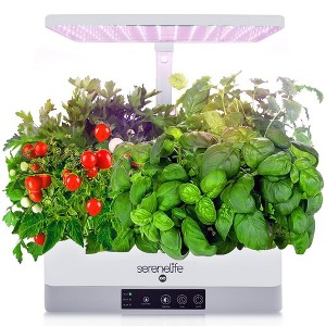 SereneLife 6-Pod Hydroponic Herb Garden Kit, Indoor Seed Pod System, Full-Spectrum Grow Light, Adjustable Height, Smart Plant System SLGLF140 - 1 of 4