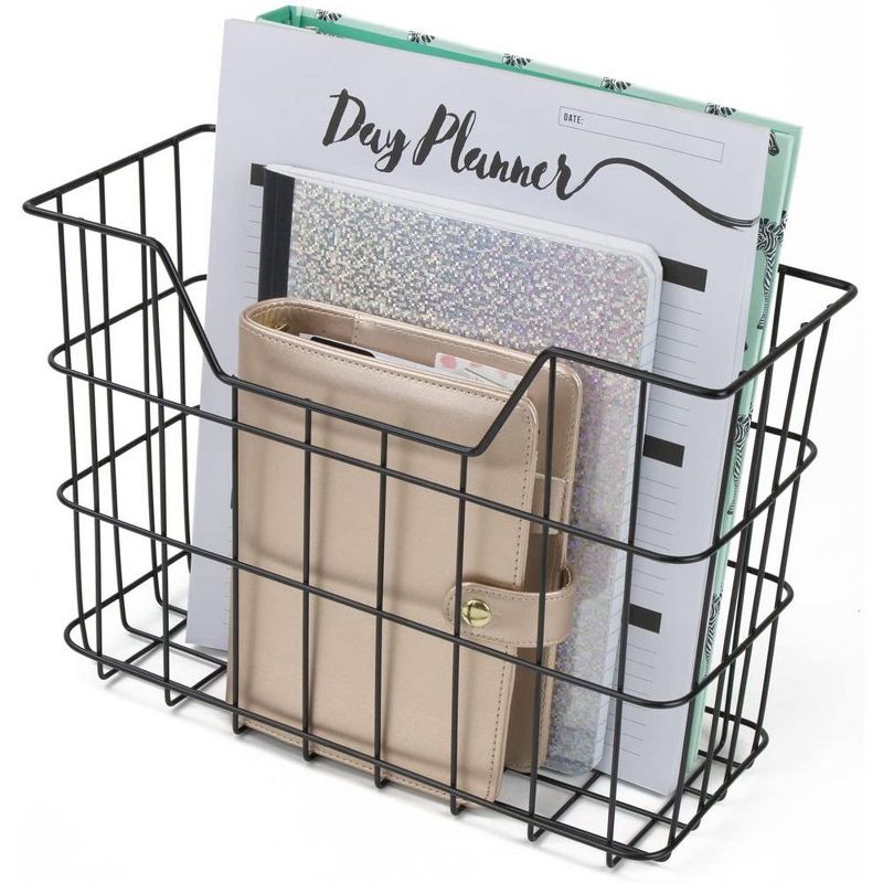 Sorbus Wire Metal 5 in 1 Desk Organizer Set - for Papers, Files, Writing Tools, and More, 6 of 10