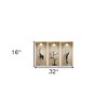 HomeRoots Set of Three Apa Faux Niche 3D Peel and Stick Wall Decals - 3 of 4