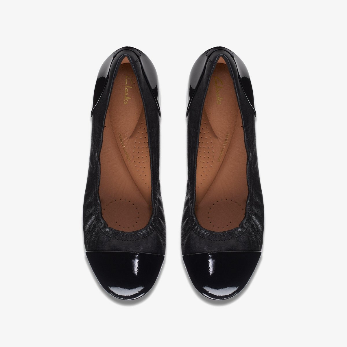 Обувь Clarks Womens Rena Jazz Black Leather Shoes 8 Medium — фото 7