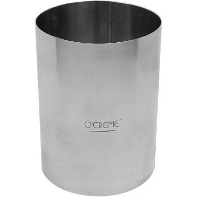 O'Creme Tall Pannetone Cake Ring Sturdy Stainless Steel 5-1/16 Inch  Diameter x 6-15/16 Inch High