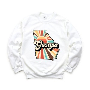 Simply Sage Market Women's Graphic Sweatshirt Retro Georgia - 1 of 4
